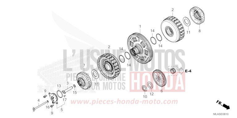 CLUTCH (CMX1100D/D2/D3) for CMX 1100 "Rebel" IRIDIUM GRAY METALLIC (NHC65) from 2025